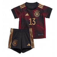 Tyskland Thomas Muller #13 Udebanesæt Børn VM 2022 Kortærmet (+ Korte bukser)